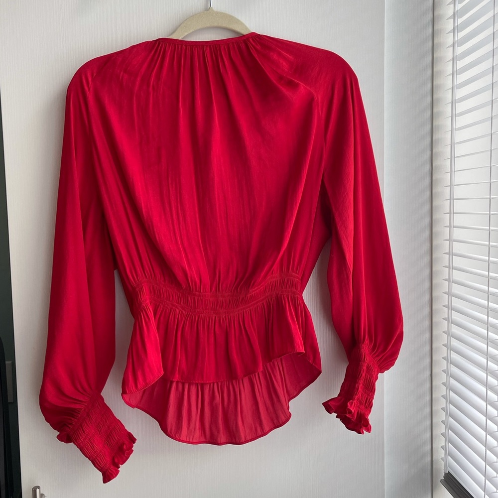 H&M red blouse